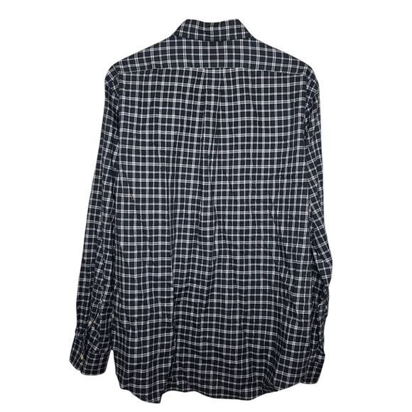 Ralph Lauren Blue Label Mens XL Green White Red Plaid Button Up Shirt - Picture 3 of 5